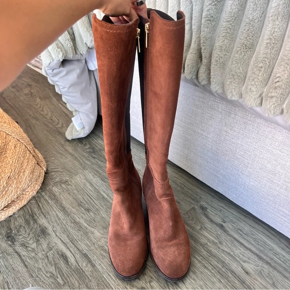 Aquatalia Nova Knee High Suede Boots - Picture 13 of 16